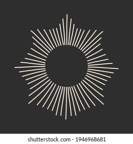 Vector illustration set of moon phases. Different stages of moonlight activity in vintage engraving style. Zodiac Signs, shining crystals, female hand