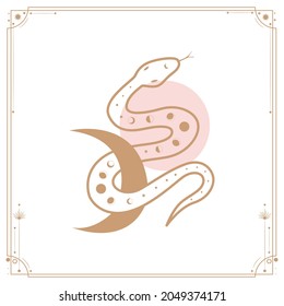 Vector illustration set of moon phases. Different stages of moonlight activity in vintage engraving style. Zodiac Signs, shining crystals, female hand