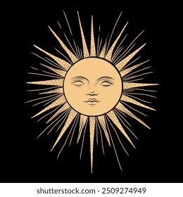 Vector illustration set of moon phases. Different stages of moonlight activity in vintage engraving style. Zodiac Signs	