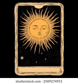 Vector illustration set of moon phases. Different stages of moonlight activity in vintage engraving style. Zodiac Signs	