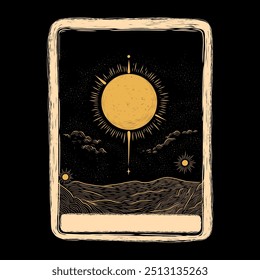 Conjunto de ilustrações vetoriais das fases da lua. Diferentes estágios de atividade luar no estilo de gravura vintage. Sinais do Zodíaco	