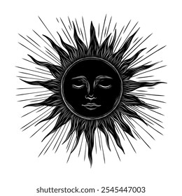 Vector illustration set of moon phases. Different stages of moonlight activity in vintage engraving style. Zodiac Signs