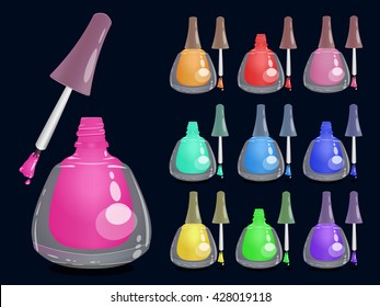 7,463 Cartoon nail polish Images, Stock Photos & Vectors | Shutterstock