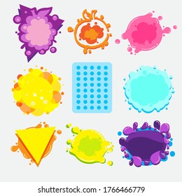 Vector illustration ,Set of object background used with the logo.. 
Applicable object for covers ,flyers ,posters ,banners ,brochures,T shirt ,logo.