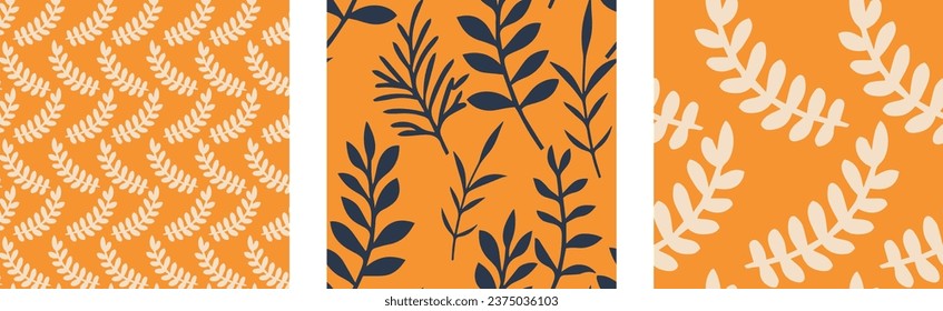 Vector illustration. Set of patterns. Seamless pattern. Printing for a fabric factory.
