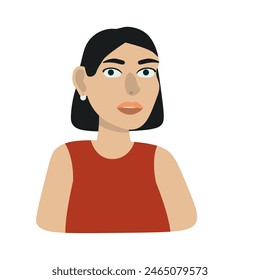Vector illustration. Set of people. Avatars templates for printing. a game.