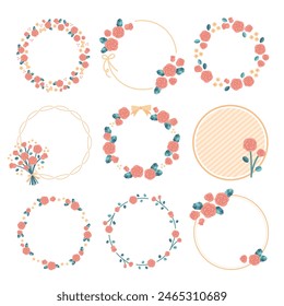 Rosa Rosenrosen in der Vektorillustration