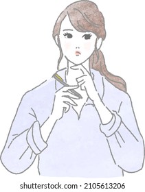 Conjunto de ilustraciones vectoriales de la pose de la joven