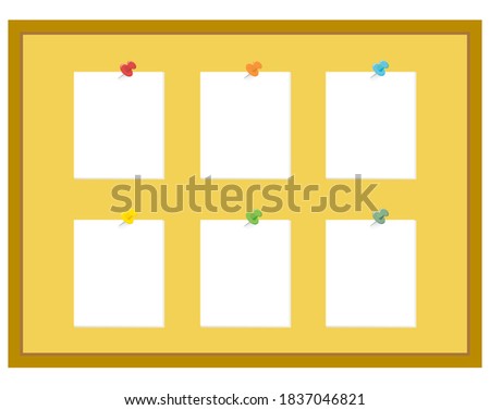 Vector illustration set of pushpins and pushpins