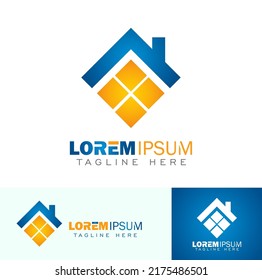 A vector illustration set of Real Estate Logo  House Logo  Home Logo