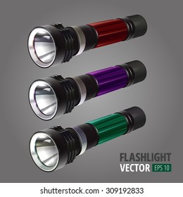 vector illustration. a set of realistic Lanterns