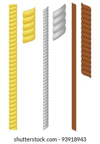 Vector illustration of a set of rope