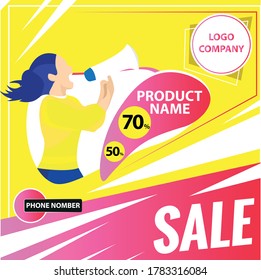 Vector illustration of a set of sale labels Tag Images Sale Stickers Free Half price sale background with text space Creative editable sale tag with empty abstract 