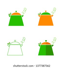 Vector illustration set of saucepans
