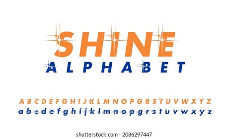 Un conjunto de ilustraciones vectoriales con el logotipo de un monograma luminoso