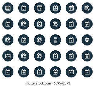 Vector Illustration Set Of Simple Calendar Icons. Elements Plant, Appointment, Number And Other Synonyms Winter, Sun And History.