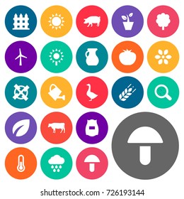 Vector Illustration Set Of Simple Energy Icons. Elements Cow, Pitcher, Plant And Other Synonyms Measurement, Firewall And Can.