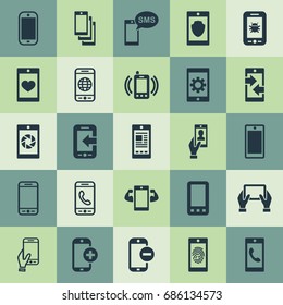 Vector Illustration Set Of Simple  Icons. Elements Connection, Linkage Implement, Smart Appliance And Other Synonyms Screen, Shutter And Smart.