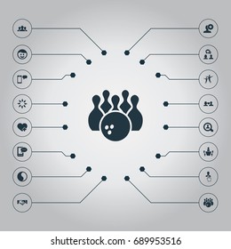 Vector Illustration Set Of Simple  Icons. Elements Entertainment, Add, Online Talking And Other Synonyms Choice, Group And Balance.
