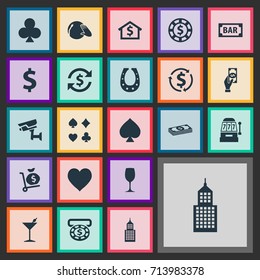 Vector Illustration Set Of Simple  Icons. Elements Money Flow, Peaks, Income And Other Synonyms Security, Shoe And Soul.