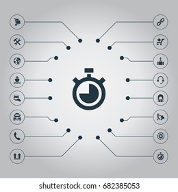 Vector Illustration Set Of Simple Logistics Icons. Elements Lifting, Auto Insurance, Sea Transport And Other Synonyms Basket, Employee And Ship.
