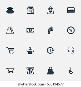 Vector Illustration Set Of Simple Money Icons. Elements Package, Paper Bag, New Item And Other Synonyms Cart, Banking And Time. Vector Illustration Set Of Simple Money Icons. Elements Package, Paper Bag, New Item And Other Synonyms Cart, Banking And Time.