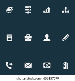 Vector Illustration Set Of Simple Partnership Icons. Elements Information, Growth, Construction And Other Synonyms Construction, Payment And Literature.