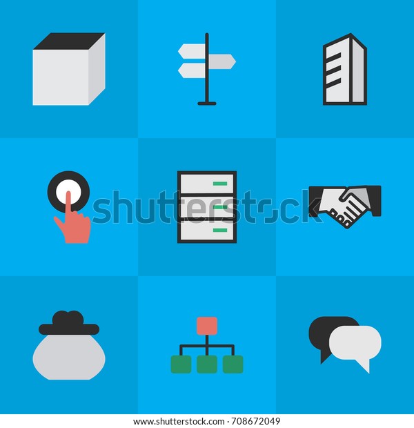 Vector Illustration Set Simple Trade Icons Stock Image Download Now