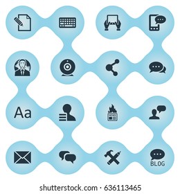 Vector Illustration Set Of Simple User Icons. Elements Argument, Document, International Businessman And Other Synonyms Argument, Gossip And Tablet.