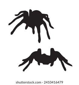 Vector Illustration of Set of Spider Silhouette