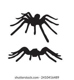 Vector Illustration of Set of Spider Silhouette
