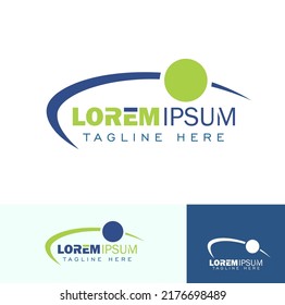 Ein Vektorgrafik-Set mit Swoosh Template-Logo-Design
