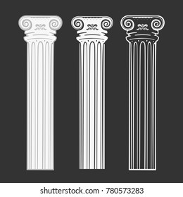 Vector Illustration Set of Symbols Column