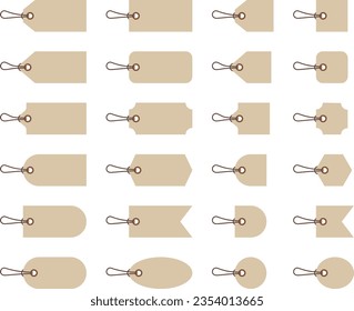 Conjunto de ilustraciones vectoriales de marcos de etiquetas