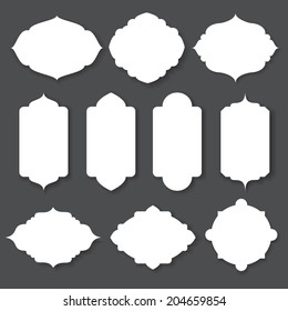 Vector illustration of a set of tags