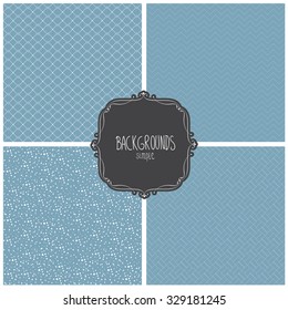 Vector illustration of a set of tags, labels with blank calligraphic frame in the center for you arts and design
