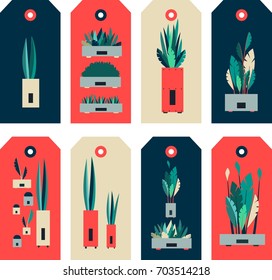 Vector illustration set of tags, price tags for sales, purchases and stores, template for typography