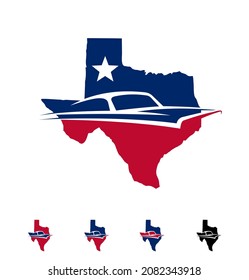 Un conjunto de ilustraciones vectoriales en Texas