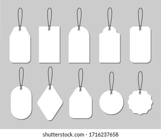 Vector illustration set of various tags