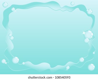 Vector illustration set: Water & spa graphic design elements for background, wallpaper & cards (Part 2)