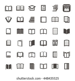 vector  illustration Set of web icons for Book