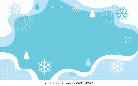 Vector illustration set winter vibes abstract background. Pastel colors with winter colors. Text and lettering.
