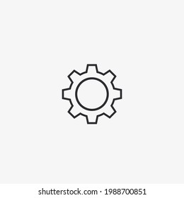 Vector illustration of setting icon