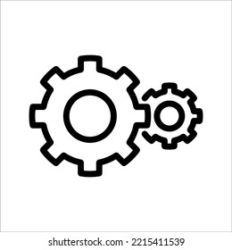 vector illustration setting icon isolated, on a white background.