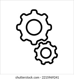 vector illustration setting icon isolated, on a white background.
