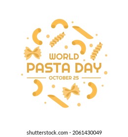 Vector illustration of setting pasta, as an icon, template, banner or poster, world pasta day.