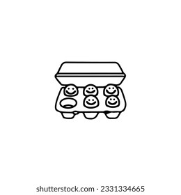 vector illustration of several eggs