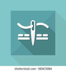 Vector illustration of sewing craft icon