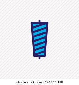 Vector illustration of sewing icon colored line. Beautiful entertainment element also can be used as skein icon element.