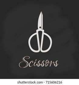 Vector illustration of sewing tools for the atelier. Sewing pattern for signs, icons, templates, banners, blog. Sewing illustration for a fabric store. Illustration for courses of cutting and sewing. 